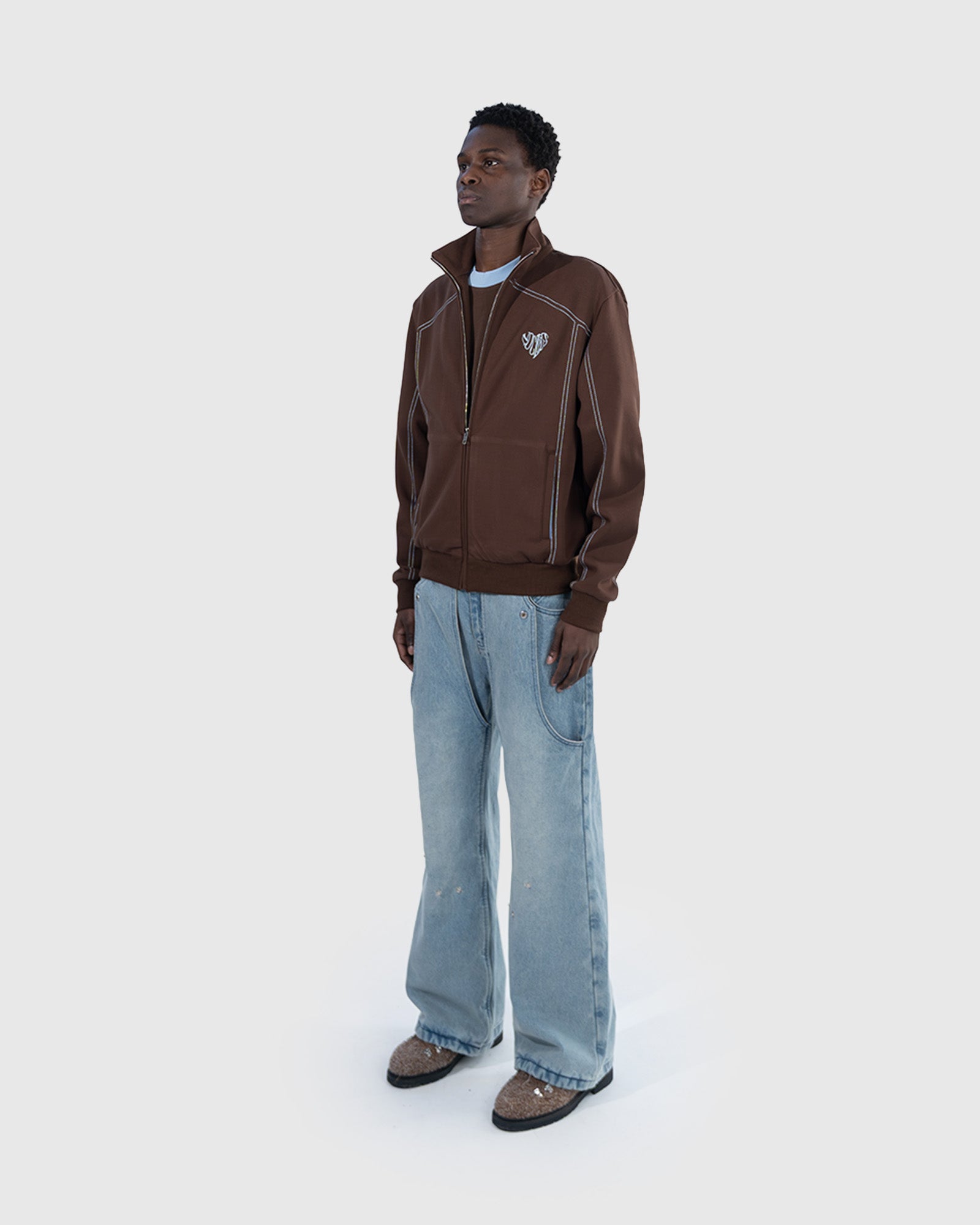 Brown & Blue Set - Training Jacket