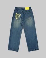 YELLOW FADE JEANS